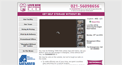 Desktop Screenshot of loveboxstorage.com